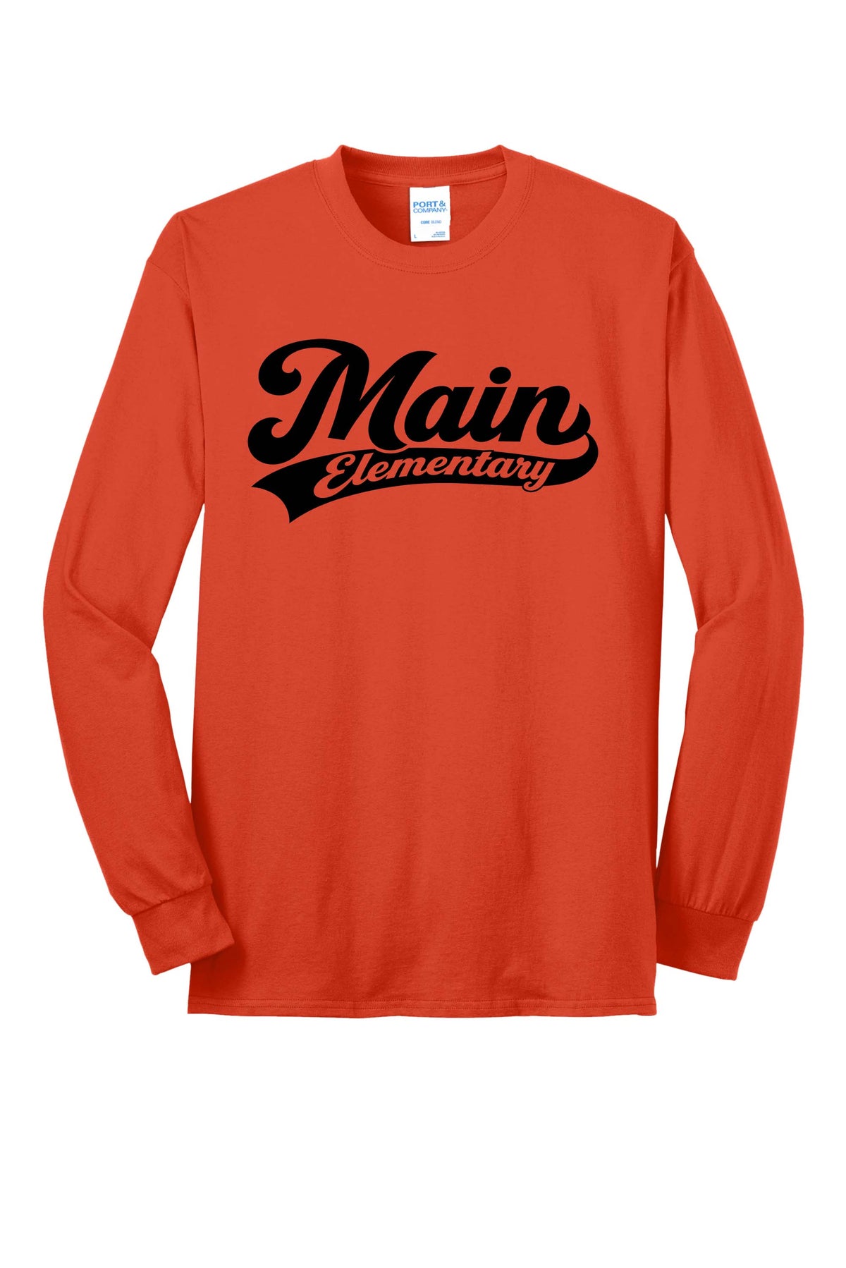 Main Elementary Port & Co® Long Sleeve Core Blend Tee (ready 11/30)