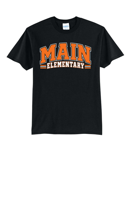 Main Elementary Block Port & Co® Core Blend Tee (ready 11/30)