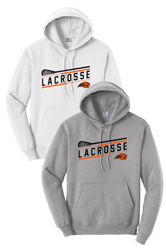 Beavercreek Lacrosse Stick Port & Company® Core Fleece Pullover Hooded Sweatshirt (ready 3/18)