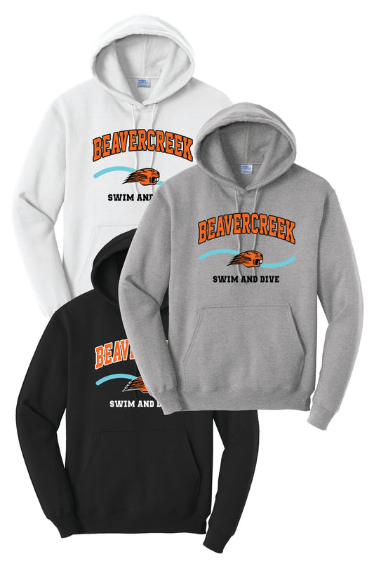 Beavercreek Swim and Dive Port & Company® Core Fleece Pullover Hooded Sweatshirt (Pre Order)