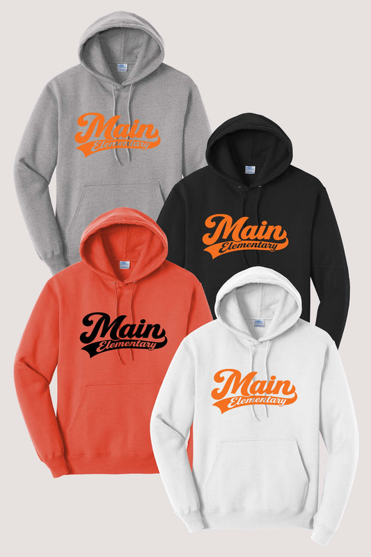 Main Elementary Port & Company® Core Fleece Pullover Hooded Sweatshirt (Ready 11/30)