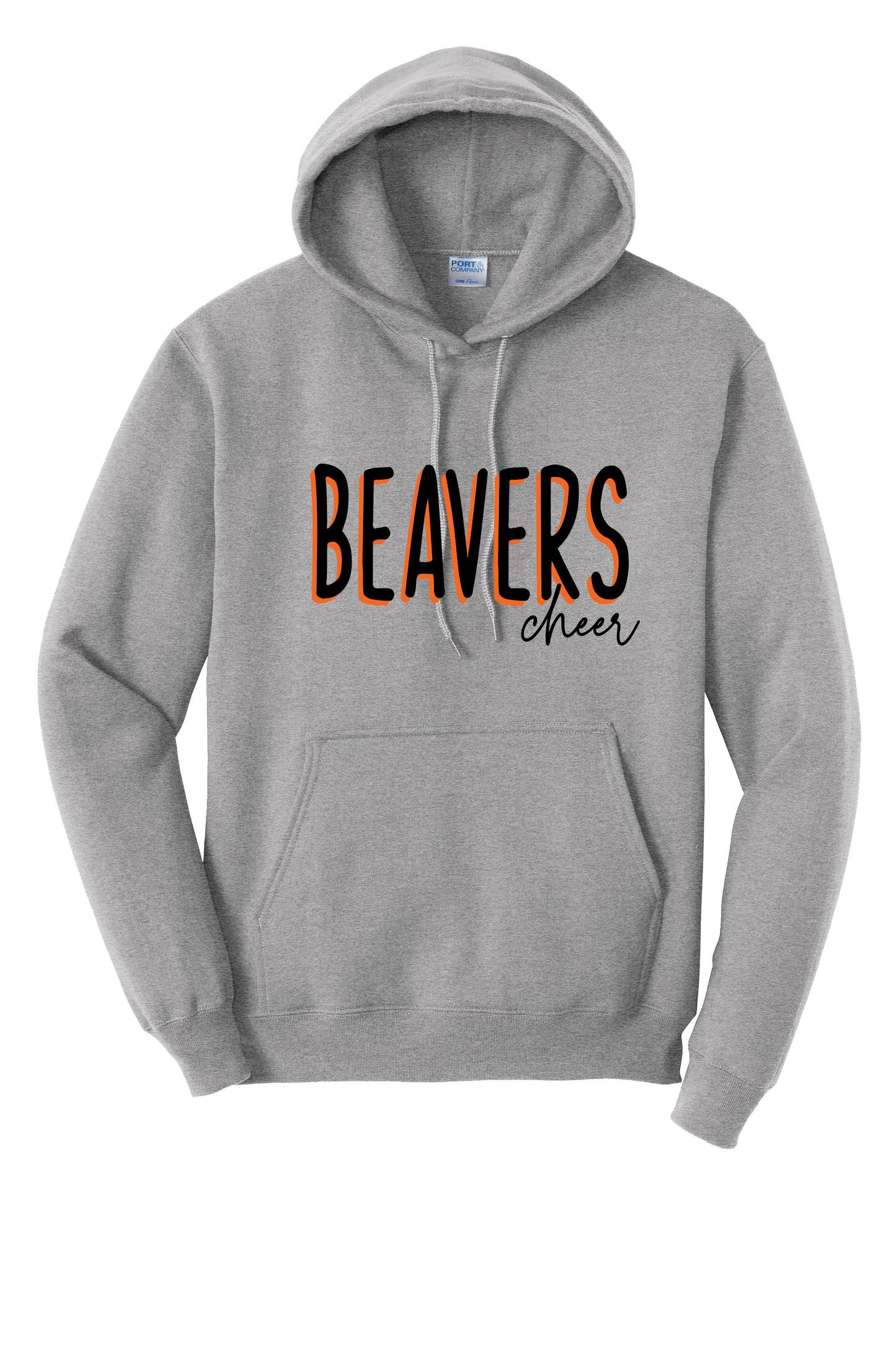 Beavers Cheer Port & Company® Core Fleece Pullover Hooded Sweatshirt (Ready 7/6)