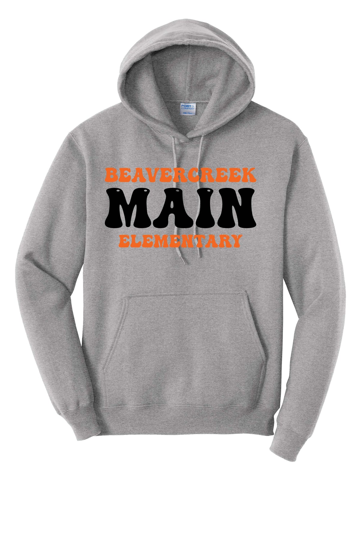 Main Elementary Bubble Port & Company® Core Fleece Pullover Hooded Sweatshirt (Ready 11/30)