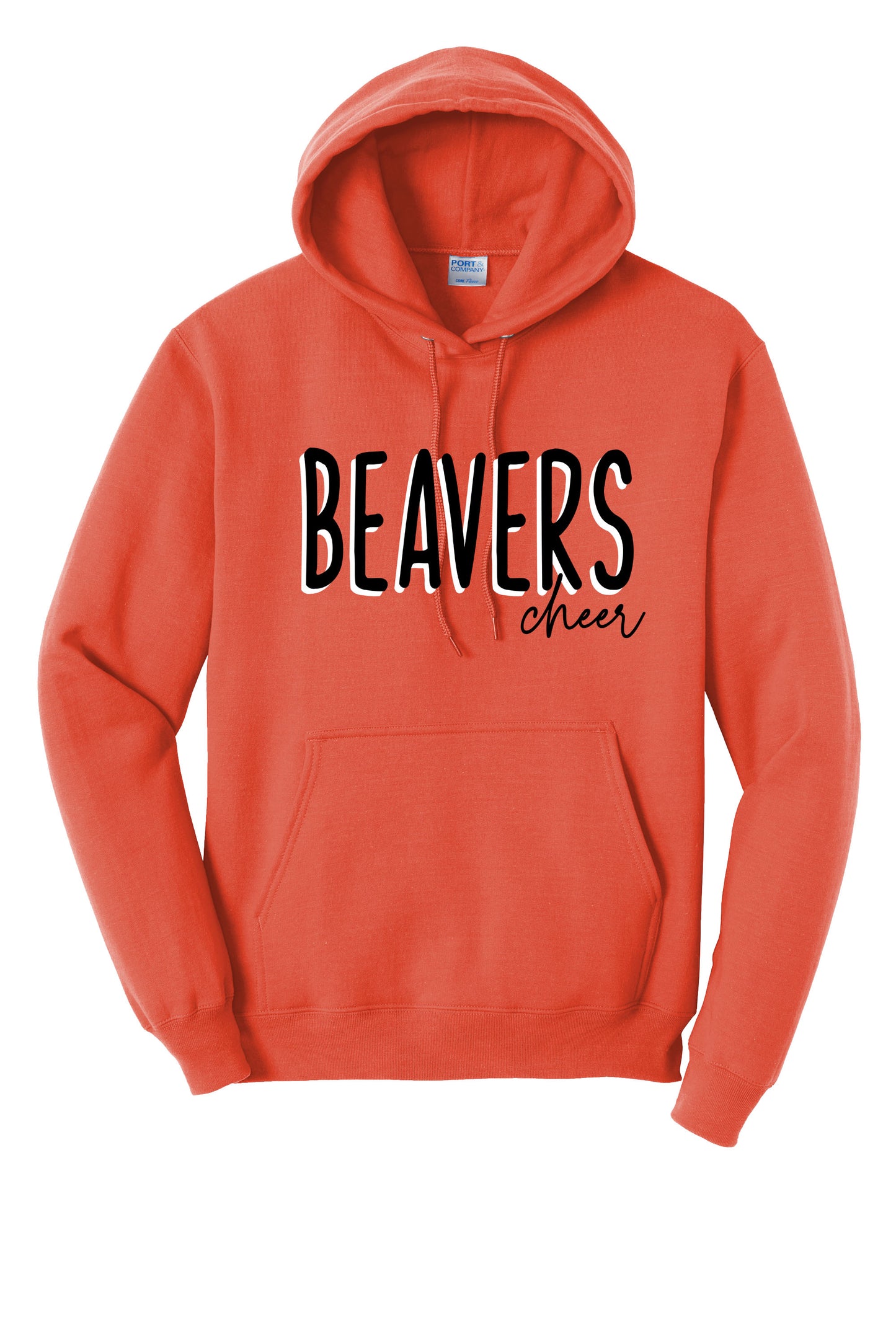 Beavers Cheer Port & Company® Core Fleece Pullover Hooded Sweatshirt (Ready 7/6)