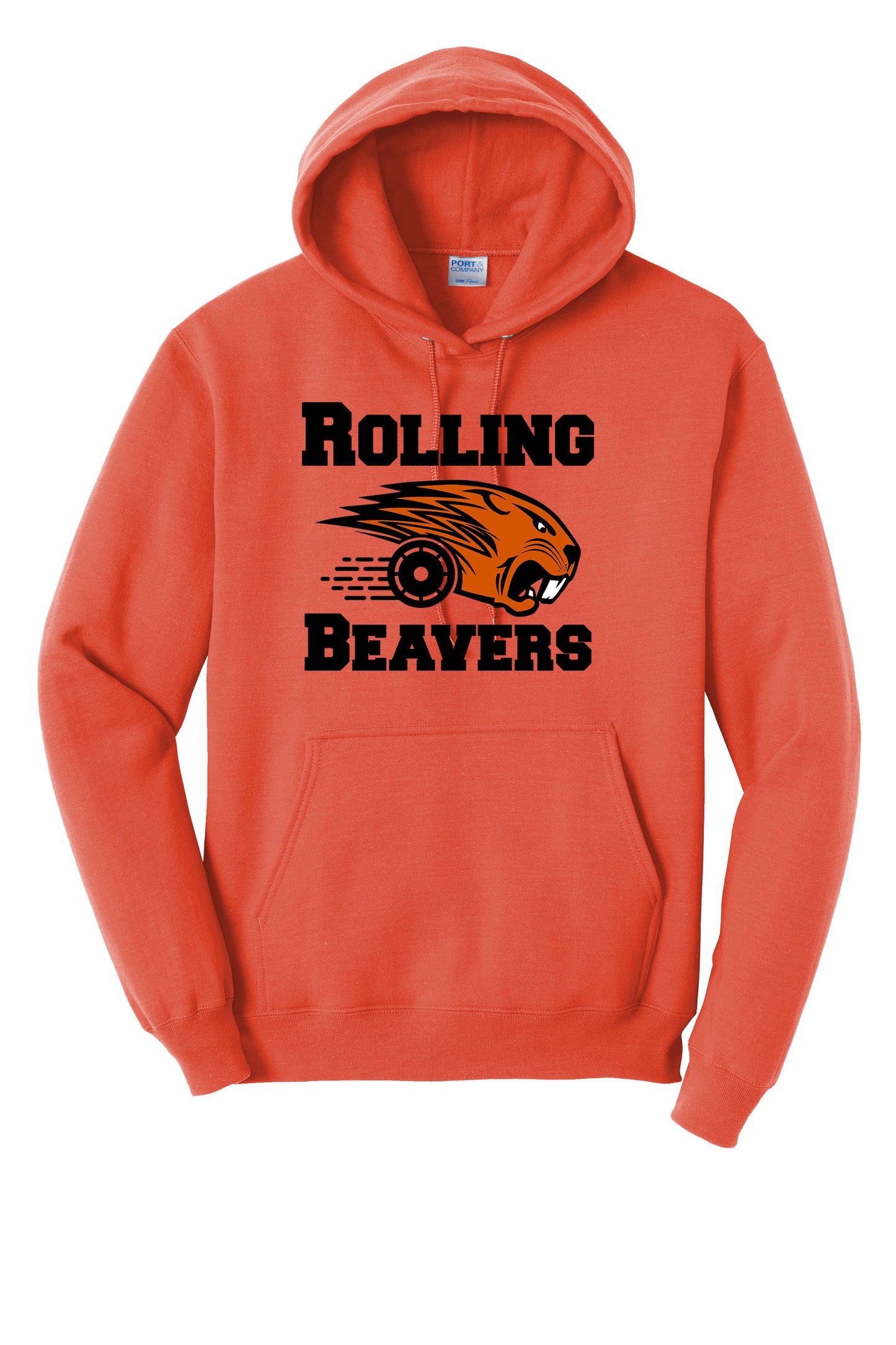 Rolling Beavers Port & Company® Core Fleece Pullover Hooded Sweatshirt (ready 12/13)