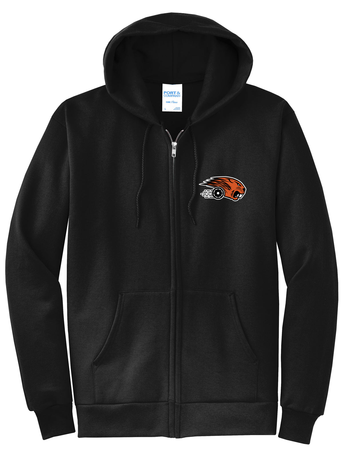 Rolling Beavers Port & Company® Core Fleece Fleece Full-Zip Hooded Sweatshirt (ready 12/02)