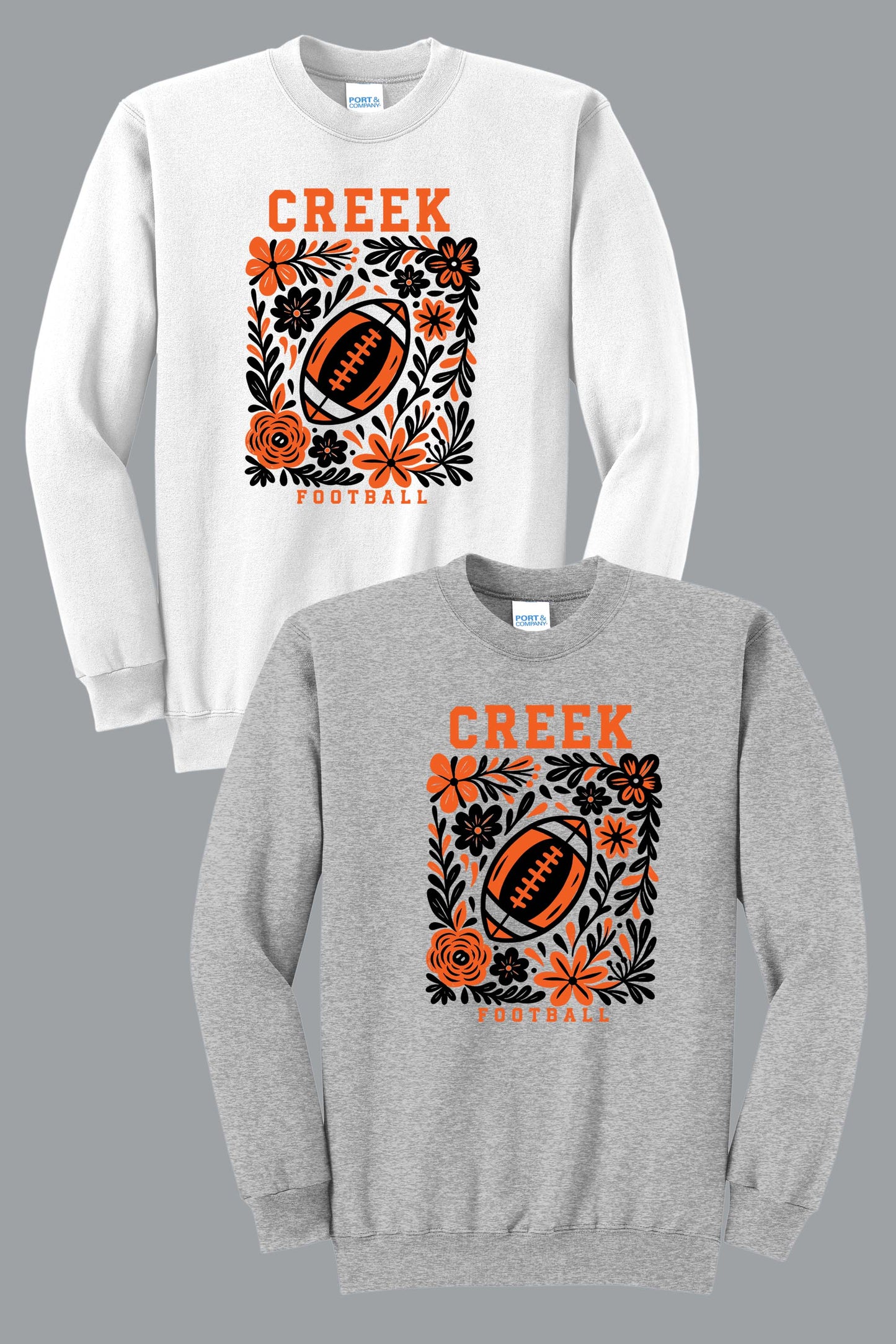 Beavercreek Floral Port & Company® Core Fleece Crewneck Sweatshirt (Ready 8/12)