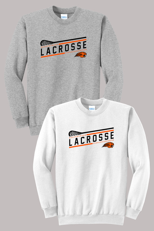 Beavercreek Lacrosse Stick Port & Company® Core Fleece Crewneck Sweatshirt (ready 3/18)