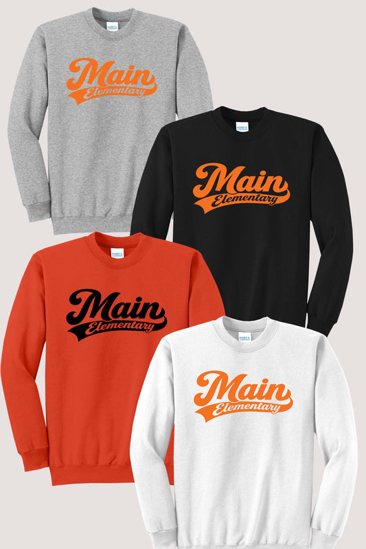 Main Elementary Port & Company® Core Fleece Crewneck Sweatshirt (Ready 11/30)