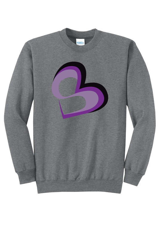 SBM Heart Large Chest Logo Crewneck Sweatshirt