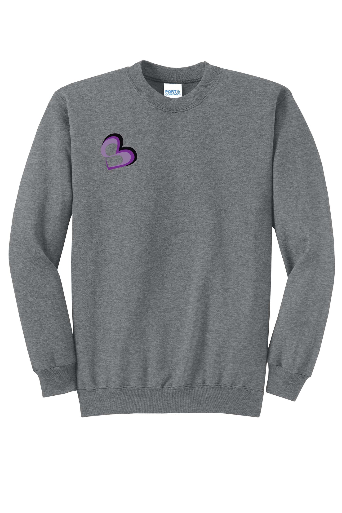 SBM Heart Small Right Chest Logo Crewneck Sweatshirt