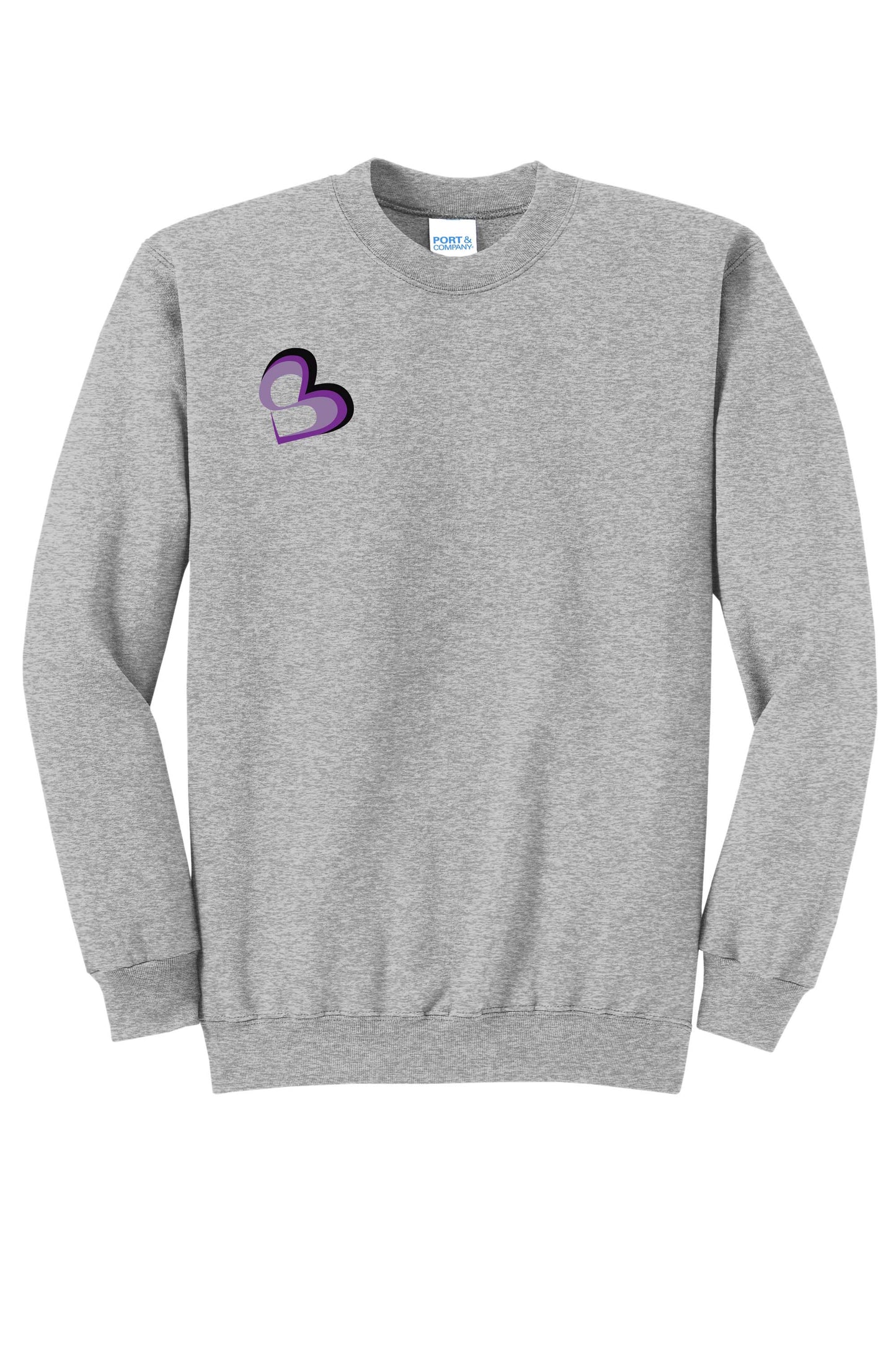 SBM Heart Small Right Chest Logo Crewneck Sweatshirt