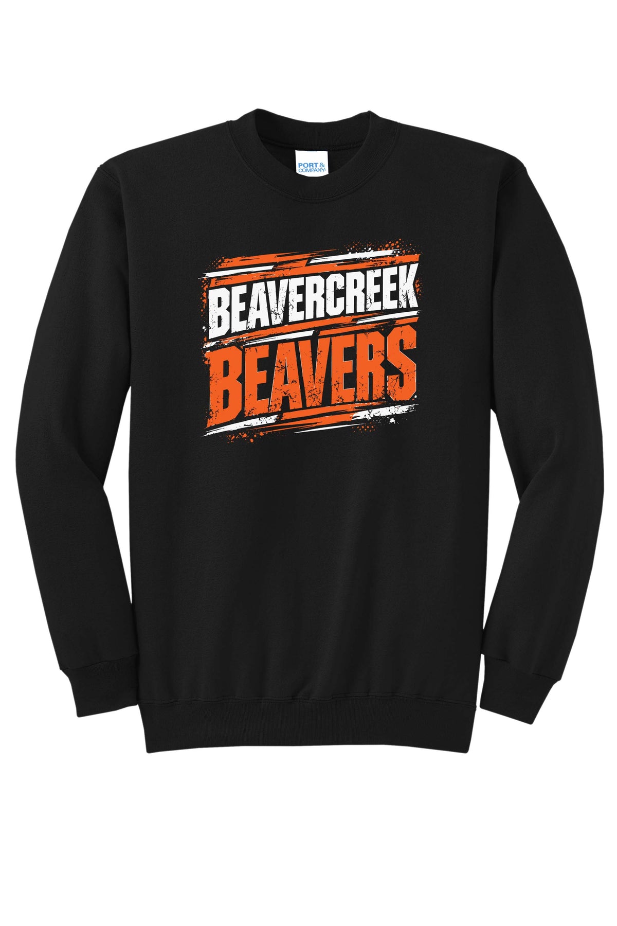 Beavercreek High School Distressed Beavers Crewneck