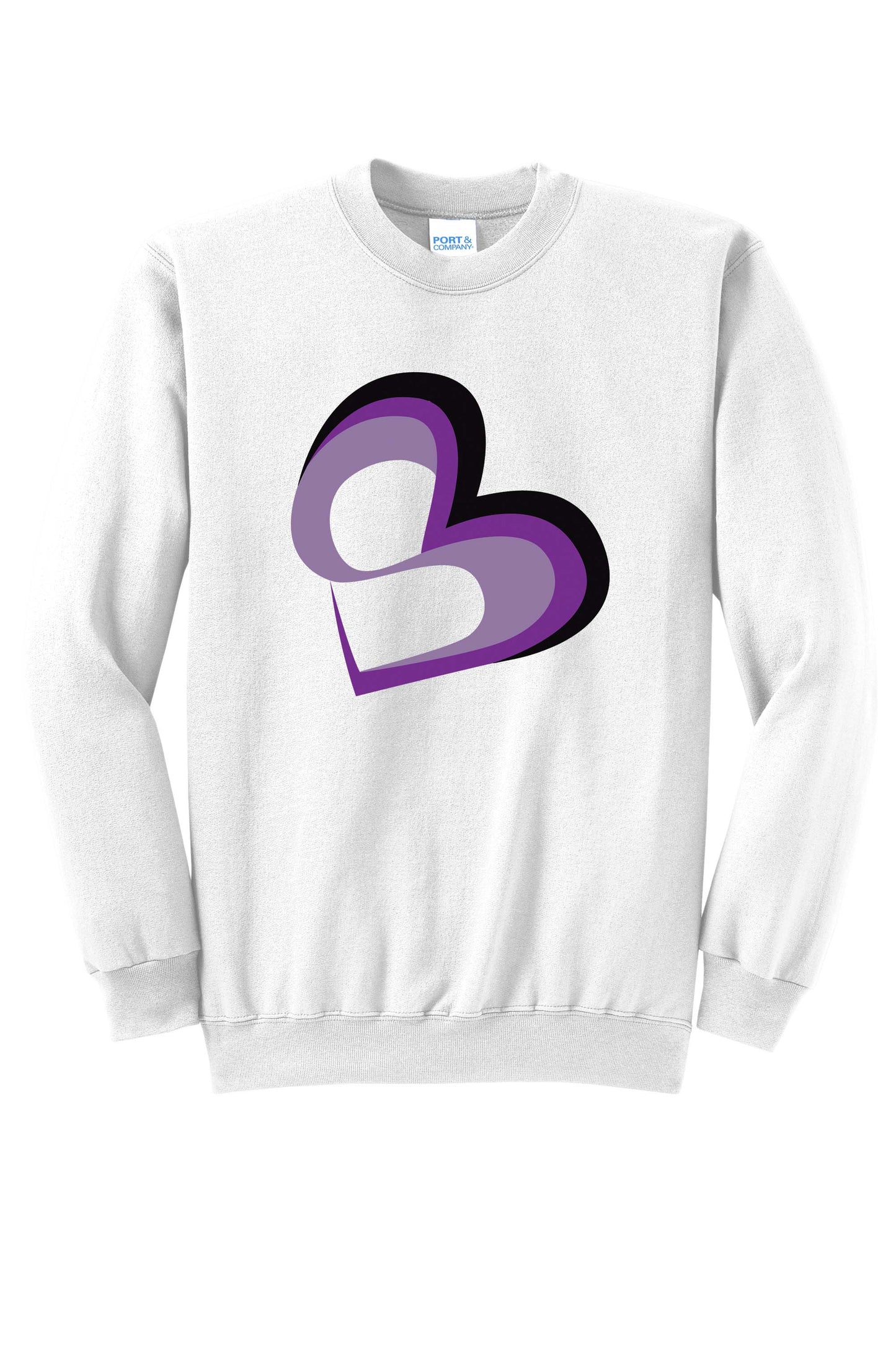 SBM Heart Large Chest Logo Crewneck Sweatshirt