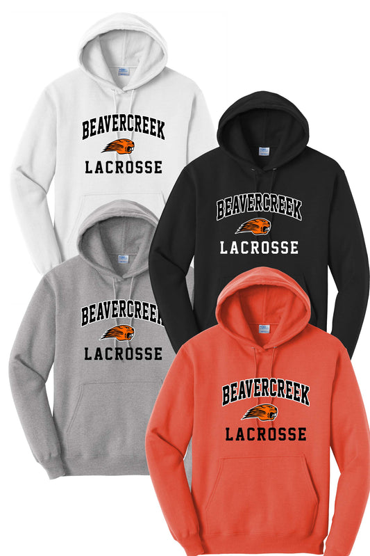 Beavercreek Lacrosse Port & Company® Core Fleece Pullover Hooded Sweatshirt (Ready 3/28)